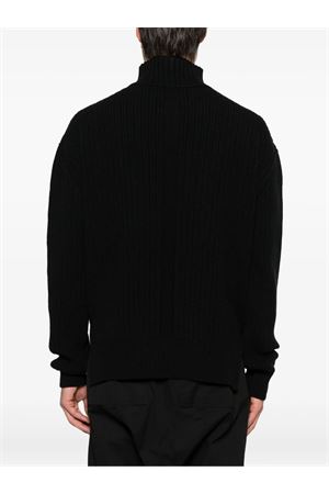 Black virgin wool sweater RICK OWENS | RU02E1645KWV09